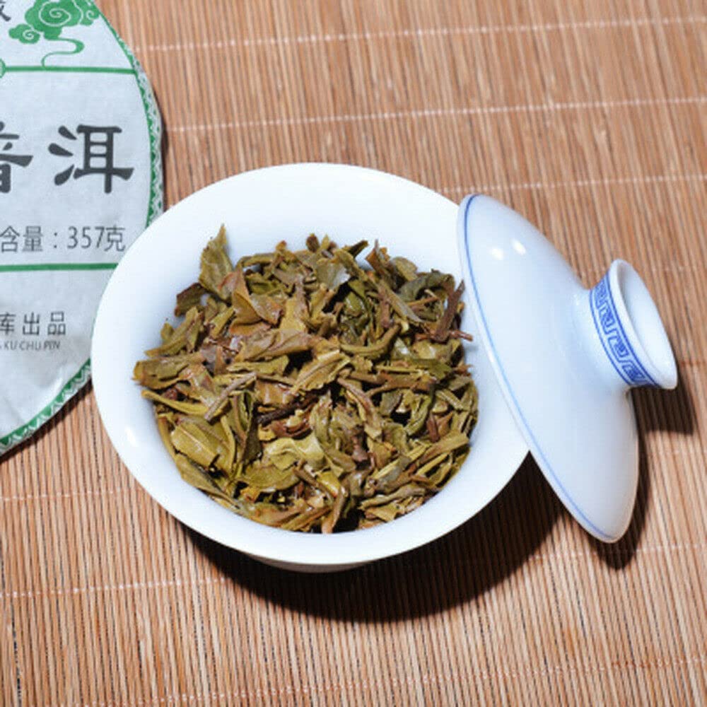 Gâteau de thé brut Pu'er Thé vert Puerh Antique Bio Jingmai vieux thé Pu-erh 357g