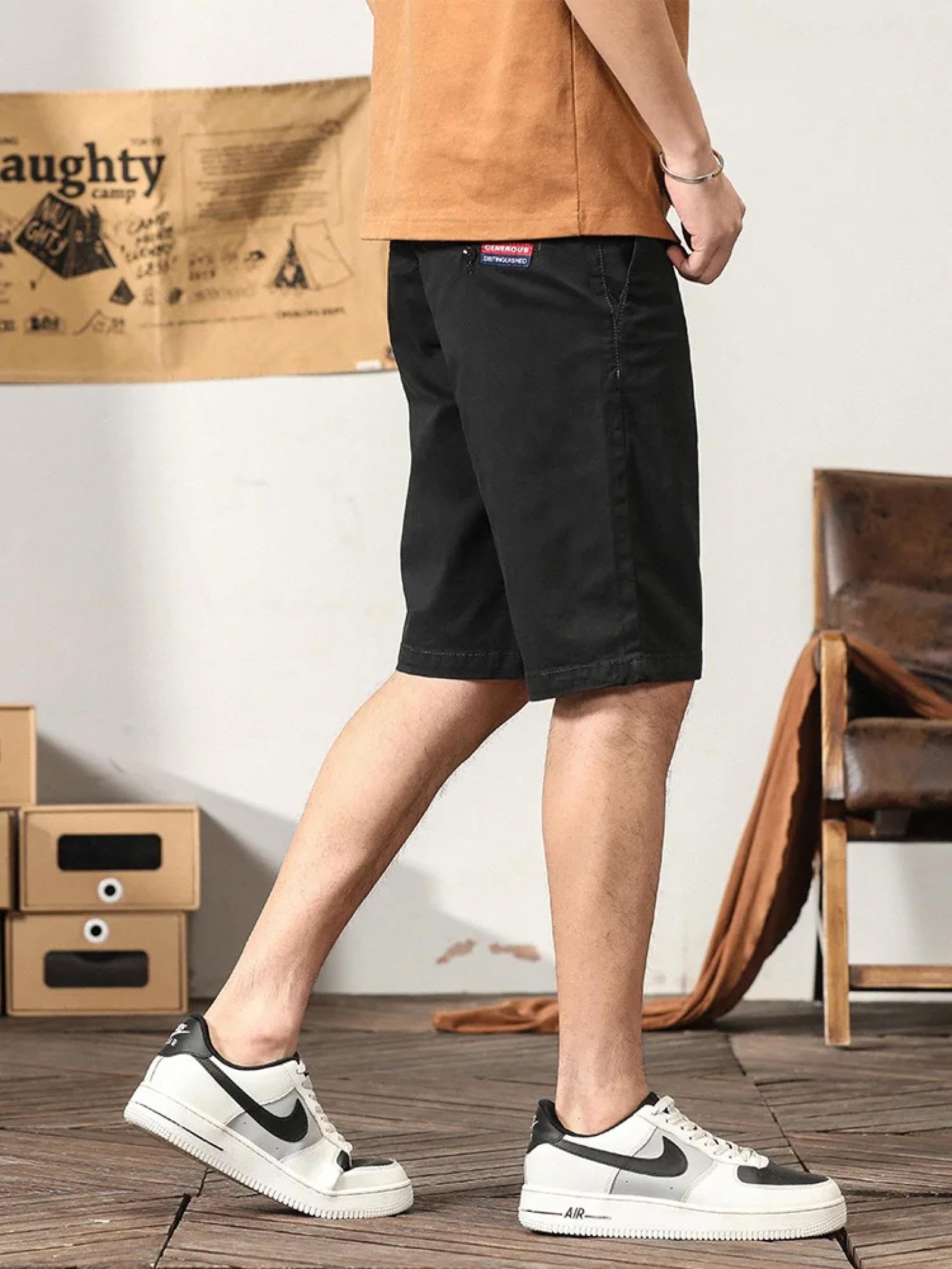 Pantaloncini Uomo Cargo Tasche Activewear All'aperto Corsa Casual Estate Uomini Shorts Cotone Sottile