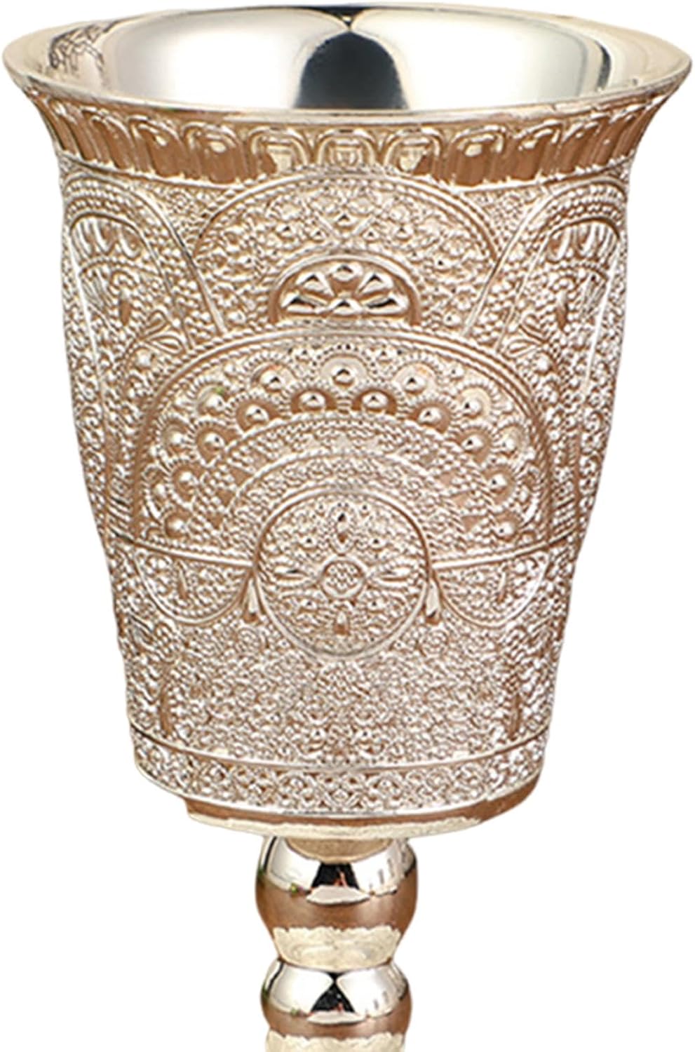 Elijah Cup Goblet with Saucer Decoration Drinkware Embossed Coffee Mug Tea Cup for Holiday Anniversary Celebration Jewish