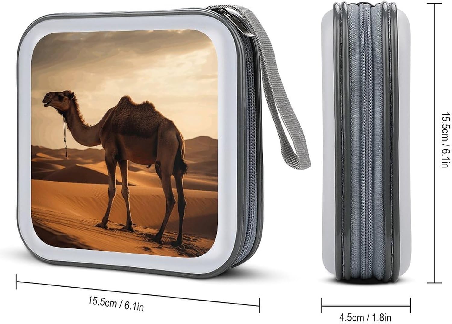 Camel in Desert CD Case CD Storage Box DVD Sleeves