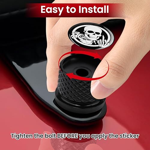 Miniatura 3 de Tornillo de acero inoxidable moleteado para asiento de guardabarros, rosca de 14 pulgadas - 20 para Harley Davidson 1996-2020, esqueleto de dedo