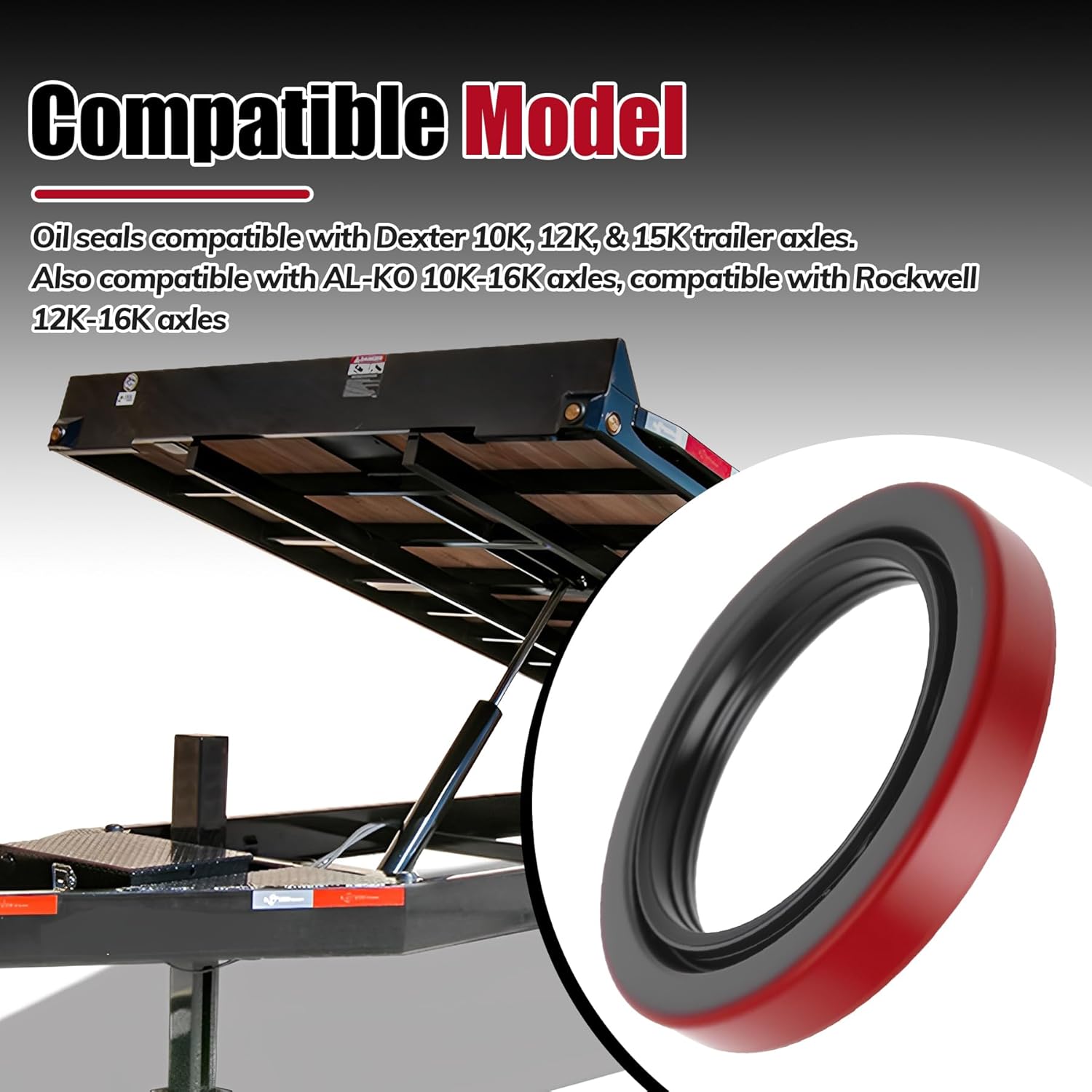 3.125" X 4.506" Oil Seal Compatible with Dexter 010-056-00 10K 12K Heavy Duty 15K Axles Trailer Axle Bearing Seal (4PCS)