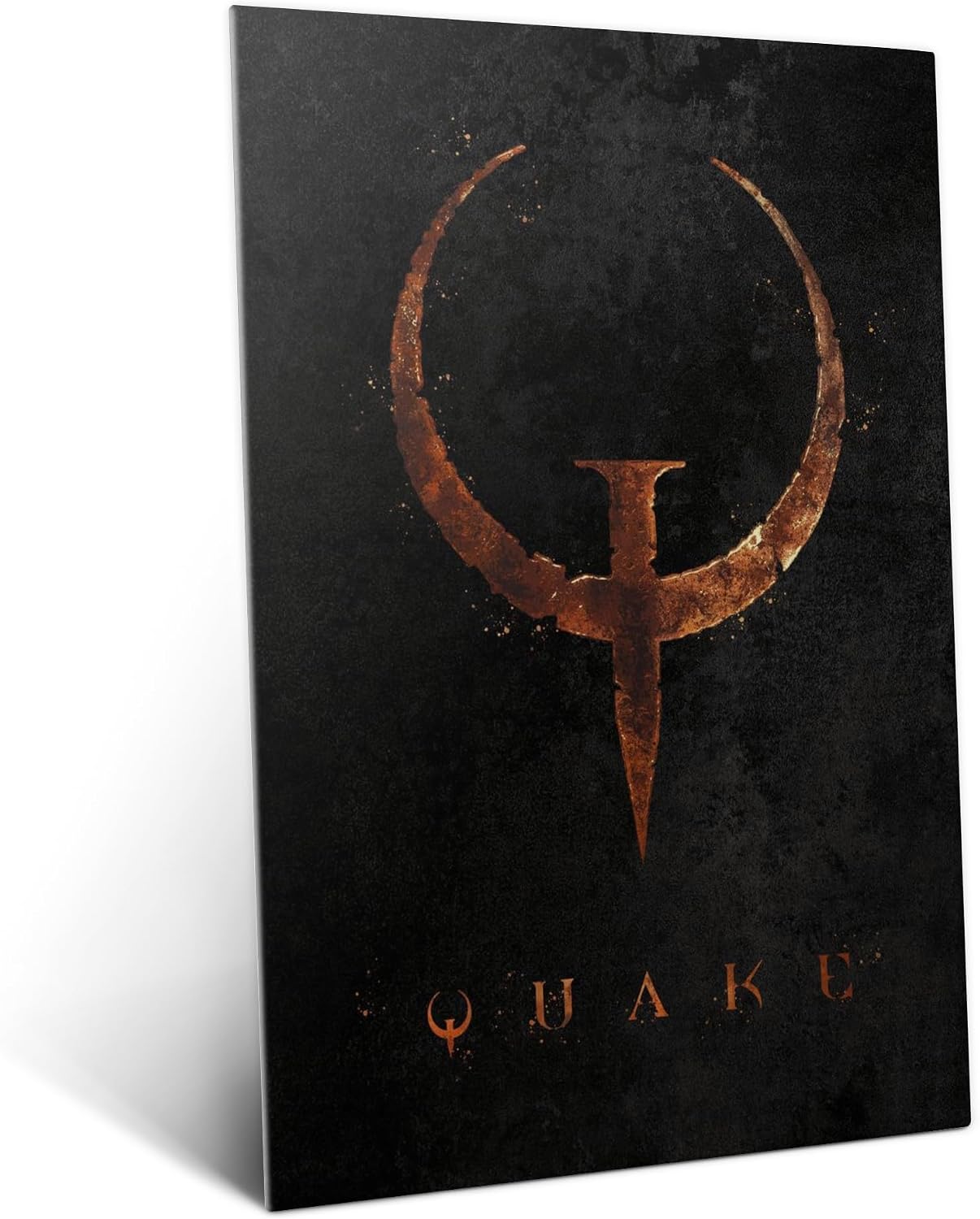 Displate Metal Poster Quake Logo Wall Art L