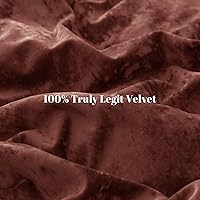 Vista 4 de PHF - Juego de funda de edredón de terciopelo auténtico tamaño individual, juego de funda de edredón ultra suave y transpirable de 2 piezas