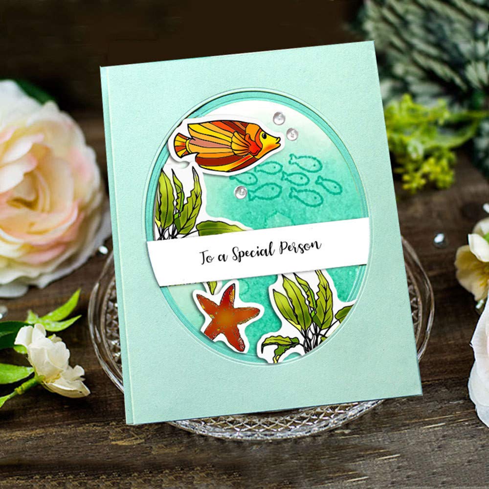 Morze przezroczyste stemple metalowe matryce do cięcia silikonowe tłoczenie szablon do tworzenia kart DIY scrapbooking konik morski muszla dno morskie