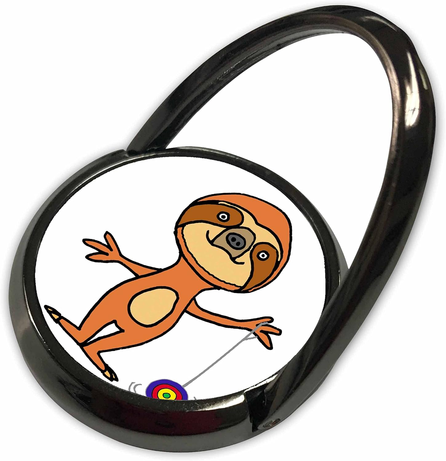 3dRose Funny Cute Cool Sloth Playing Yoyo Cartoon Phone Ring