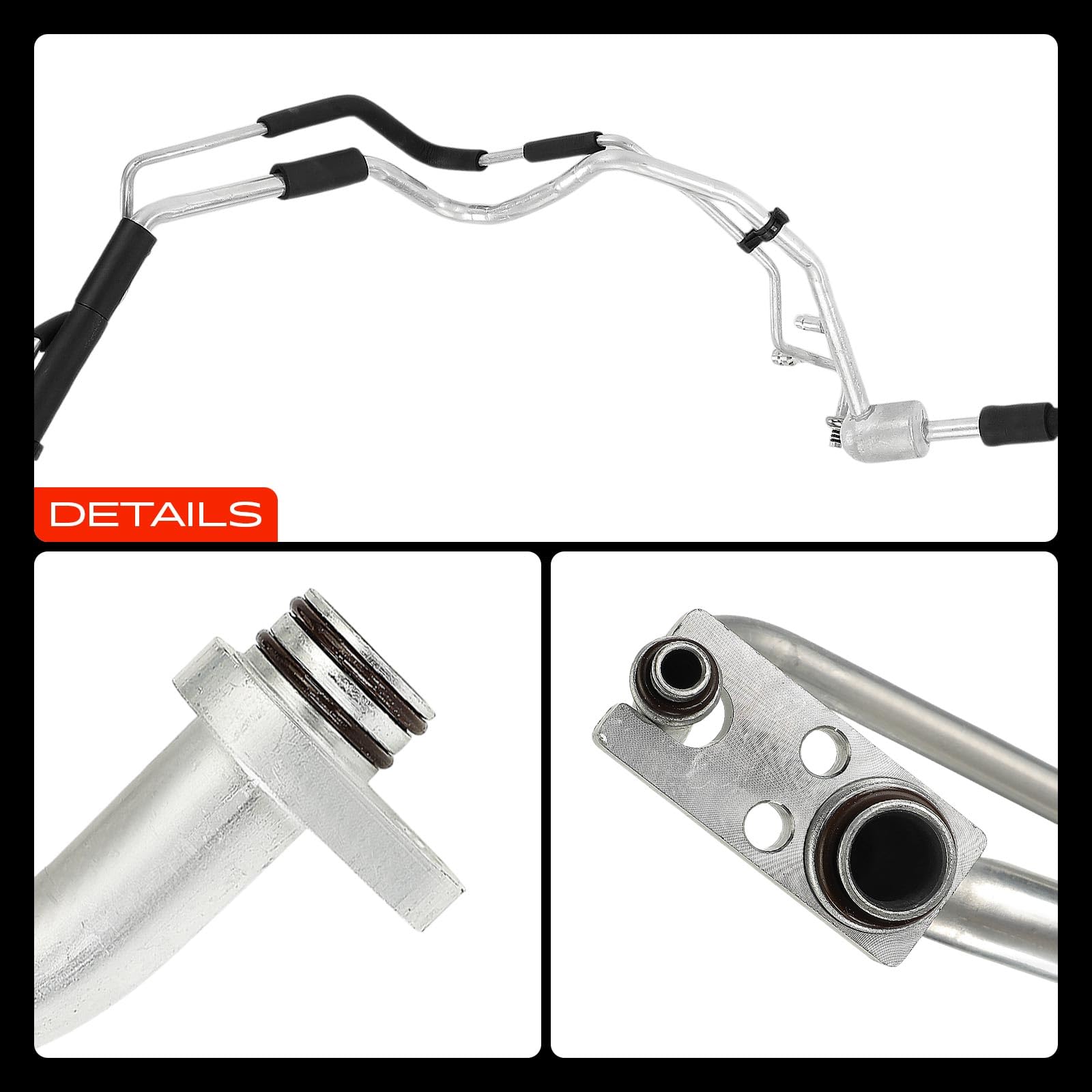 Frankberg Tubería de alta/baja presión aire acondicionado | KTT160135; Compatible con: VF7 nervioso, Expert Box VF3A VF3U VF3X, Plataforma/chasis inestable