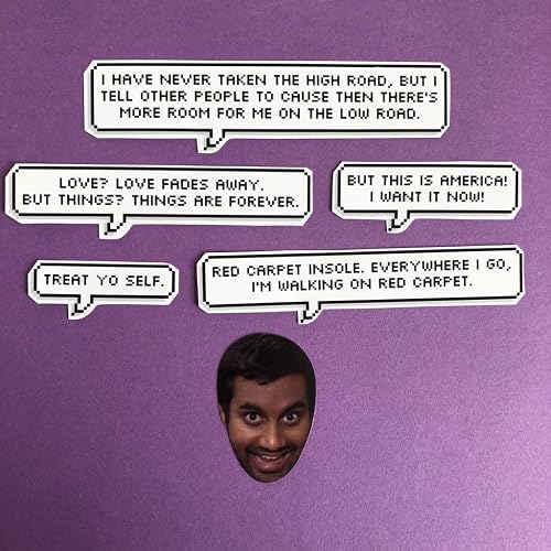 Amazon.com: Tom Haverford Parks And Rec Quotes Sticker Set : Handmade Products
