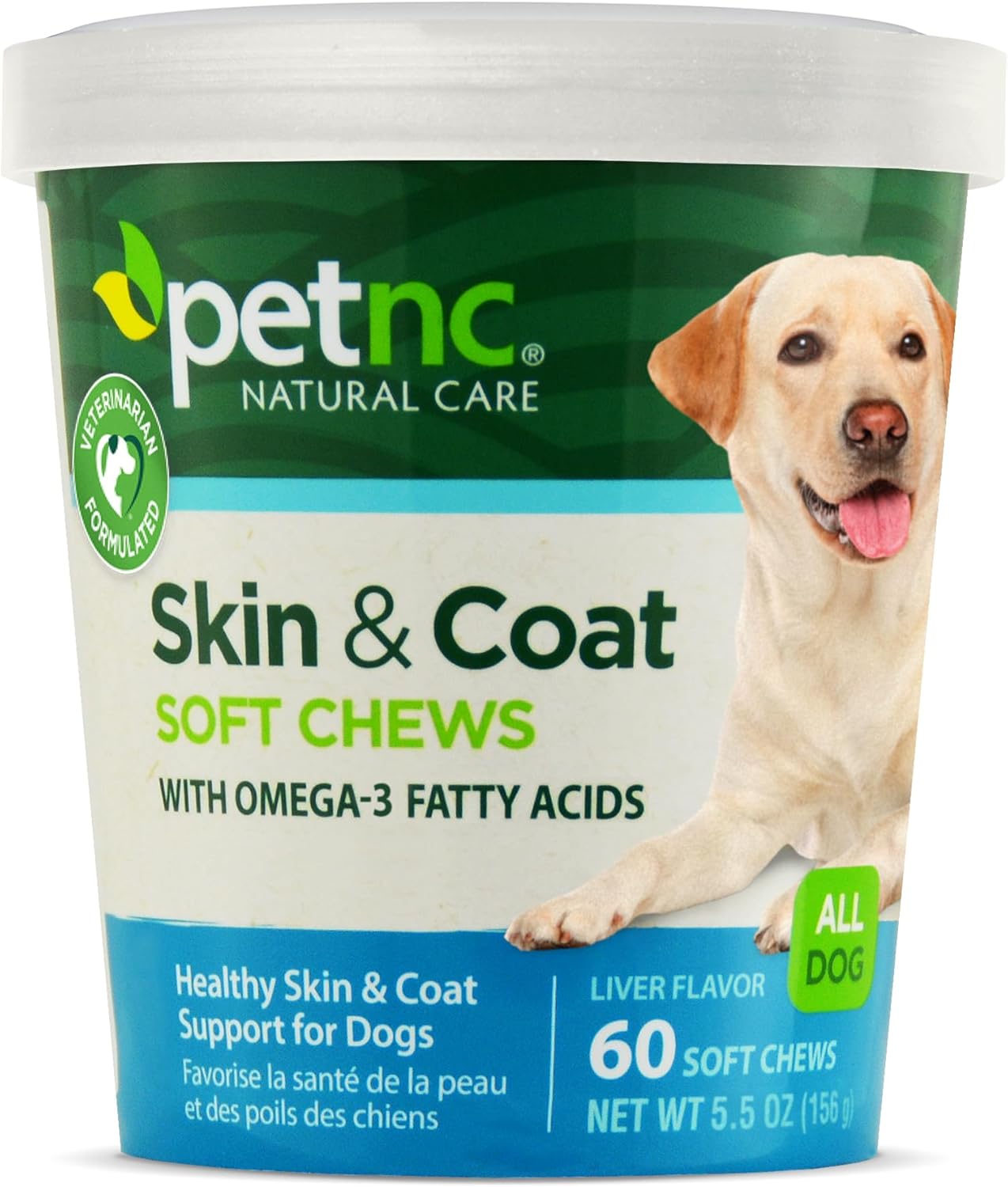 PetNC Natural Care Skin and Coat Soft Chews for Dogs, 60 Count PetNC Natural Care Skin and Coat Soft Chews for Dogs, 60 Count