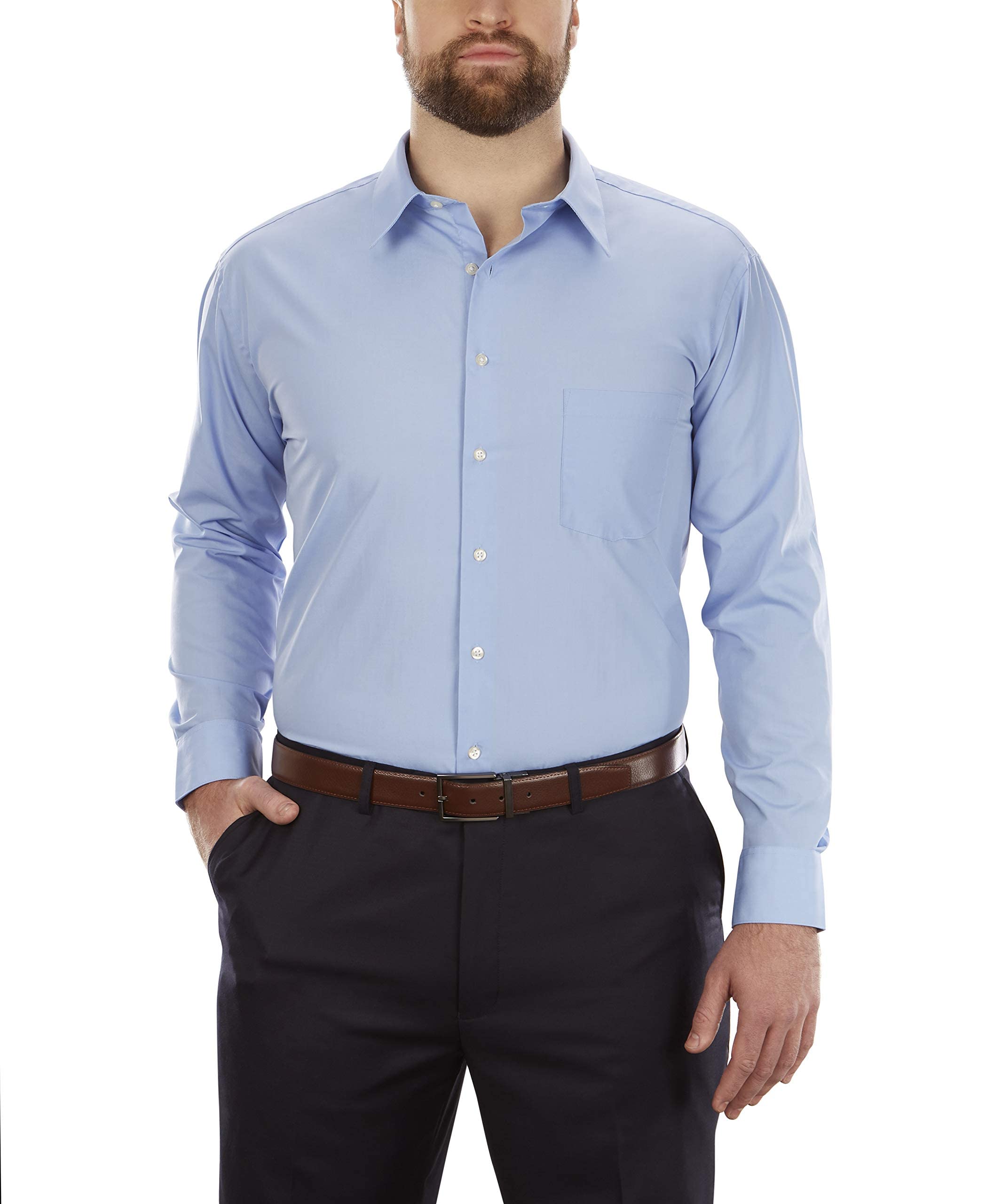 Van Heusen Mens Big Fit Poplin Dress Shirt Big Tall