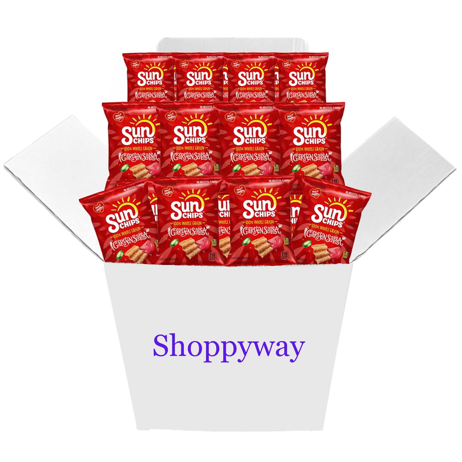 SunChips Garden Salsa Whole Grain Chips, 1.5 Oz Bags, Pack of 12, Bundled by Shoppyway