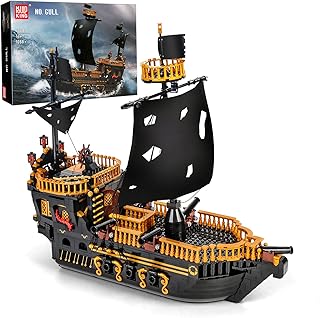 Mould King 13083 Pirate Ship Building Toy Set for Kids Ages 8+/Adults, 1288 Pieces Pirate Ship Bricks Construction Set to Build, Assembly Gifts for Boys and Girls