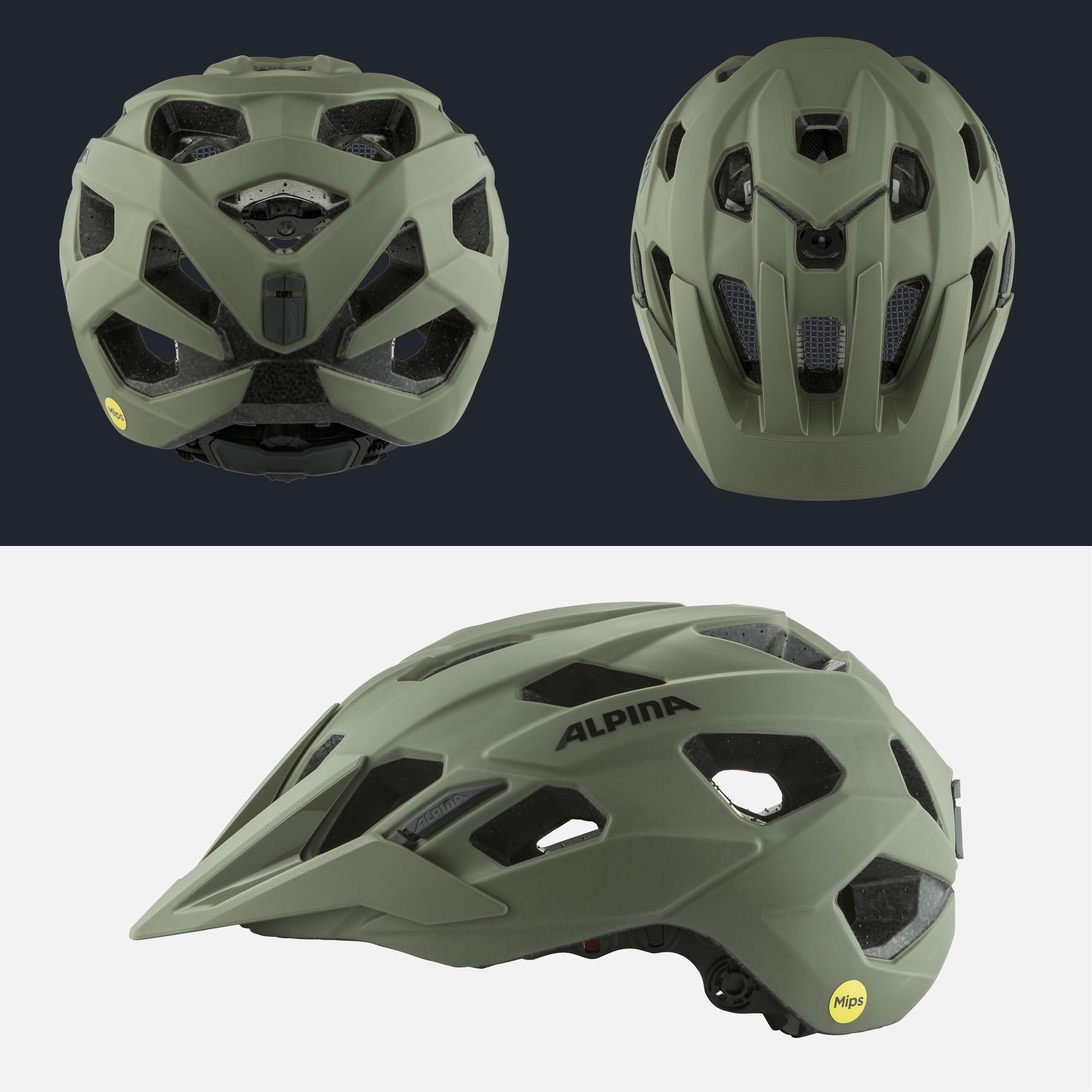 ALPINA PLOSE MIPS Helm 2024 Olive Matt