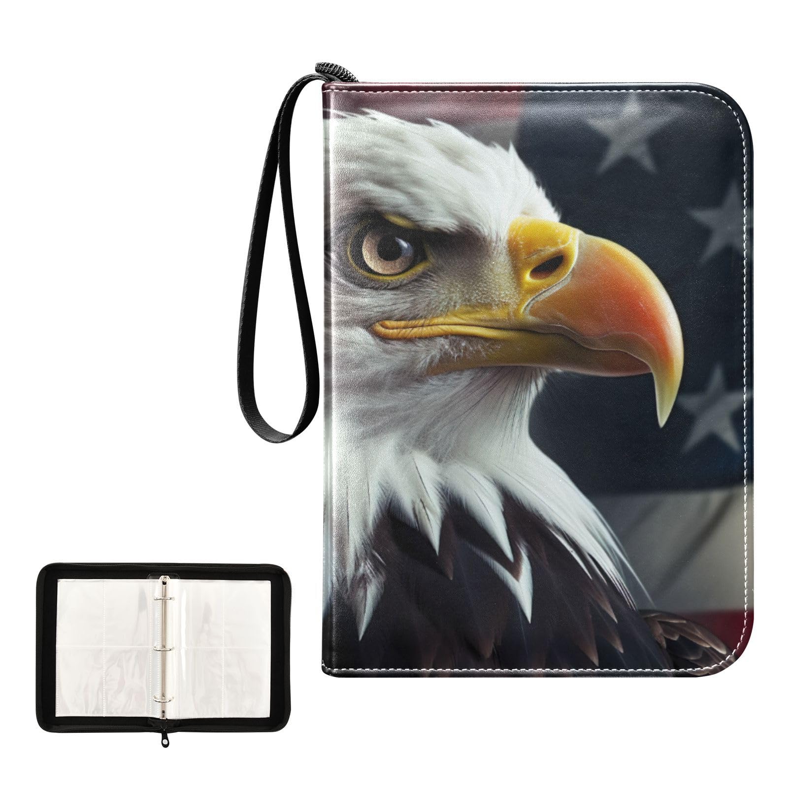 american flag card sleeves mtg Amazon.com: American Flag Eagle Waterproof Trading Card Binder,400-Pocket  Trading Album Display Holder,Display Case with Card Sleeves Card Holder  Protectors Set for Soccer Card,Gaming Cards,Yugioh,MTG and Other TCG  2010193 : Toys & Games