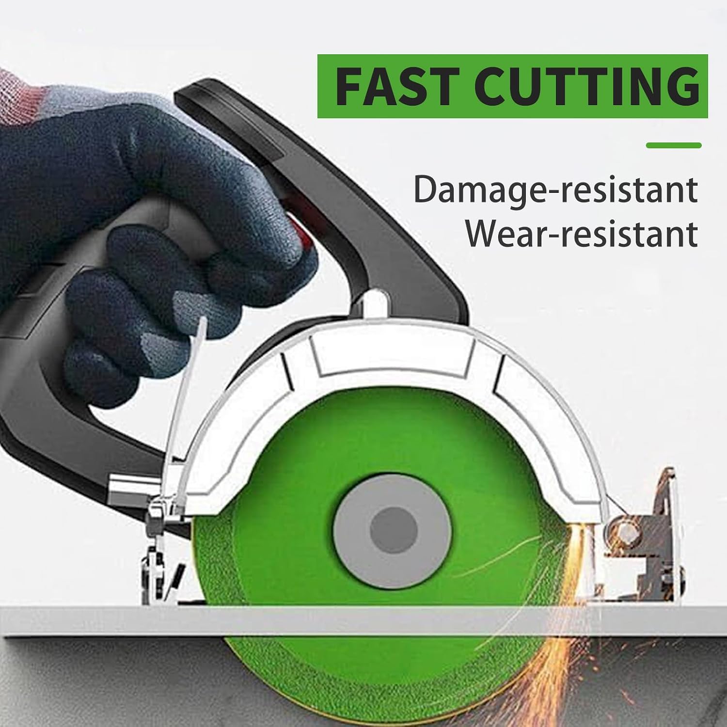 Glass Cutting Disc 4" with 4 Adapters - Diamond Discs for Ceramic Tile, Stone, Jade, Wine Bottles | Wet/Dry Grinding & Polishing on Angle Grinders (4 Pcs)