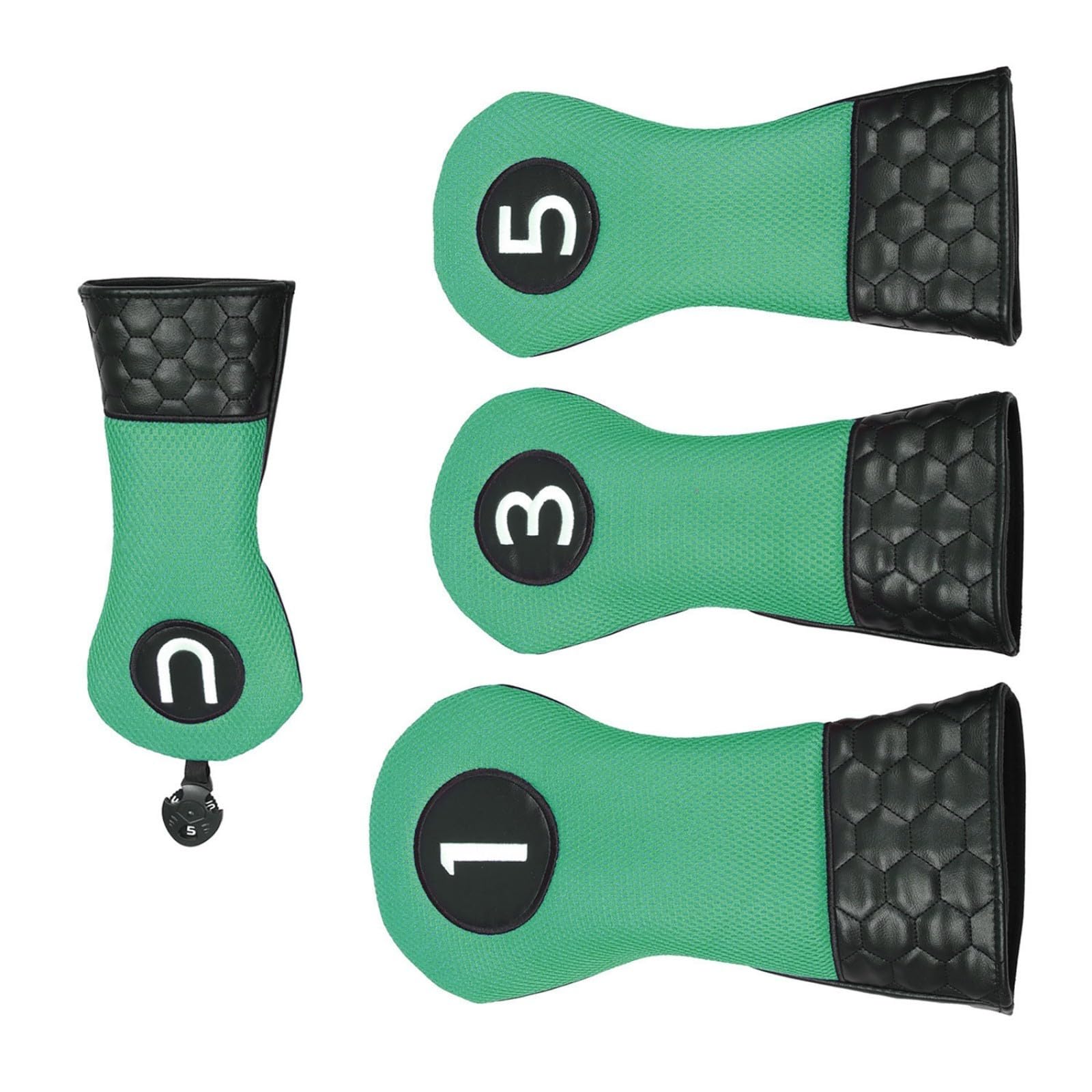 4 fundas protectoras para putter de golf, mazos de golf, fundas para cabeza de palo de golf