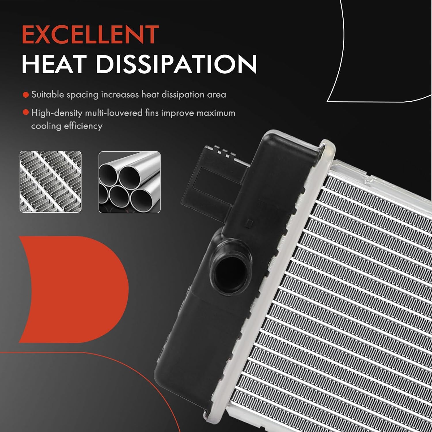 A-Premium Engine Coolant Radiator Assembly Compatible with Toyota RAV4 2019-2021, RAV4 Prime 2021-2023, Venza 2021-2021, Replace# G901042030