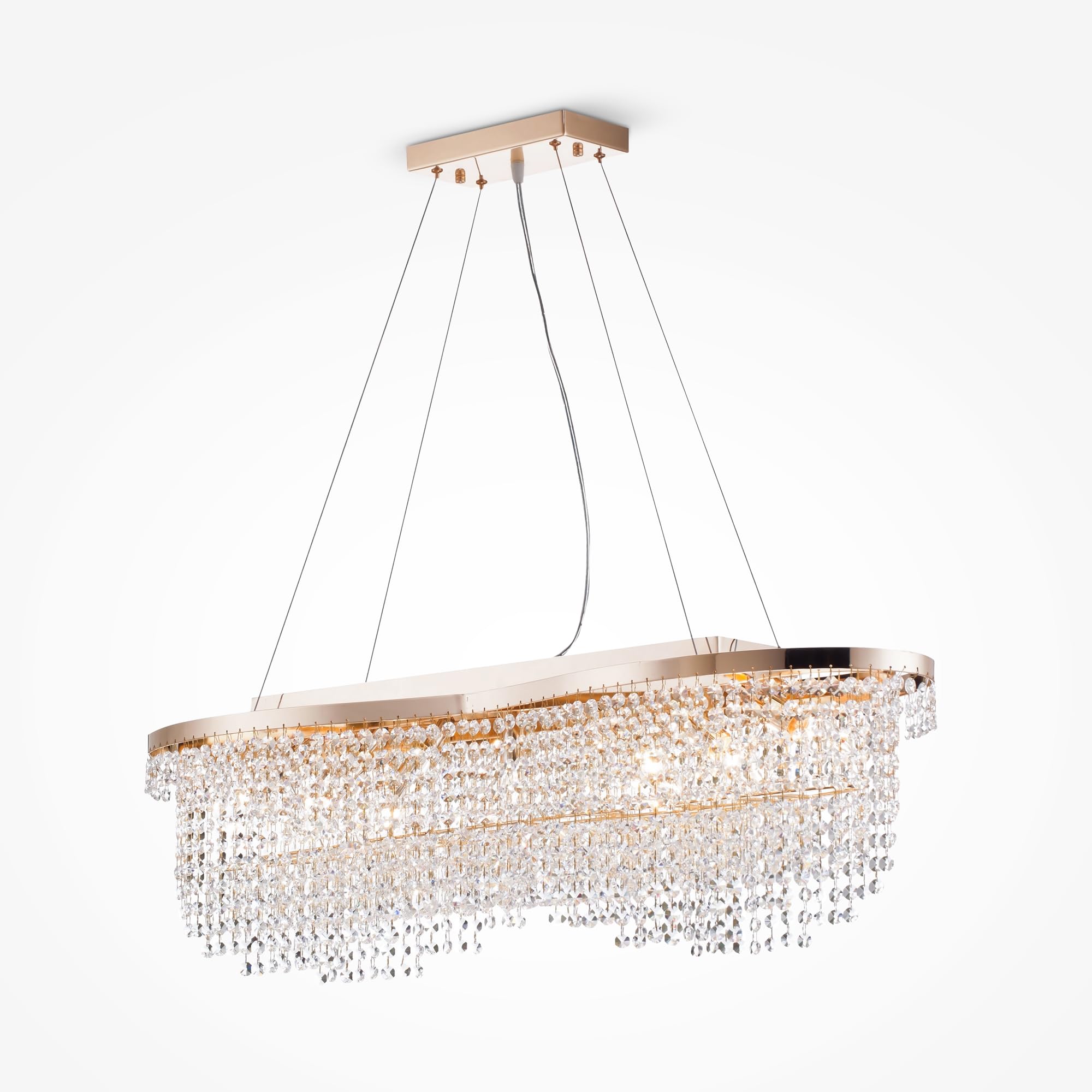 MAYTONI DECORATIVE LIGHTING Moderne Kronleuchter 7xE14 Metall Gold 60W