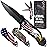 Patriotic Legal Pocket Knife Bald Eagle - 2.95 Serrated Sharp Blade - Small Tactical Knives with US American Flag for Men Dad - Best Folding Tool - Gifts for Him - Mens Birthday Gift Ideas 6680 E