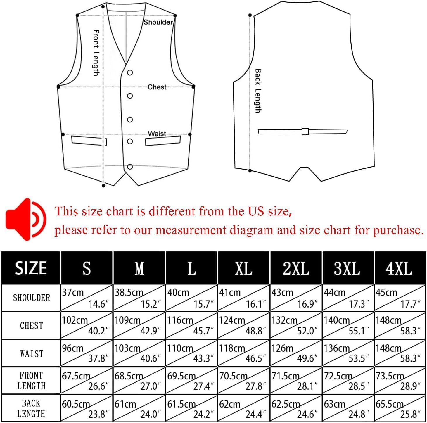 Hi-Tie Men's Sequin Vest Bowtie Prom Suit Vest for Men Tuxedo Dinner V Neck Slim Fit Waistcoats - Image 3