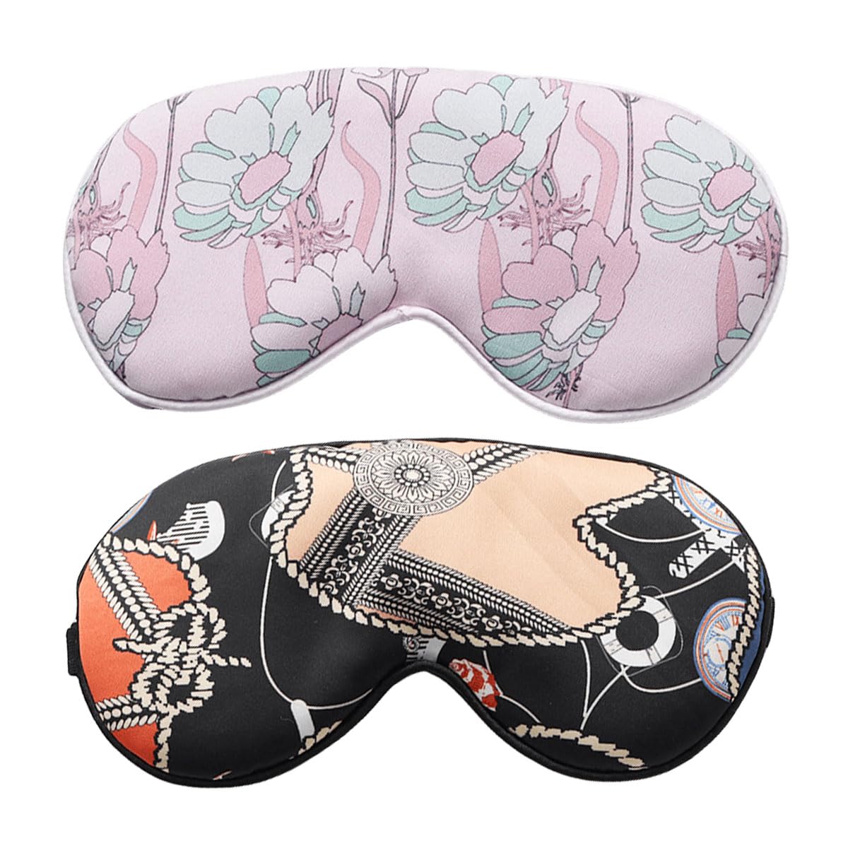marysgiftSilk Eye Mask 2 Pack Eye Strap Eye Sleeping Mask Eye Sleep Shade Cover for Summer Travel Yoga Nap, YZ0139