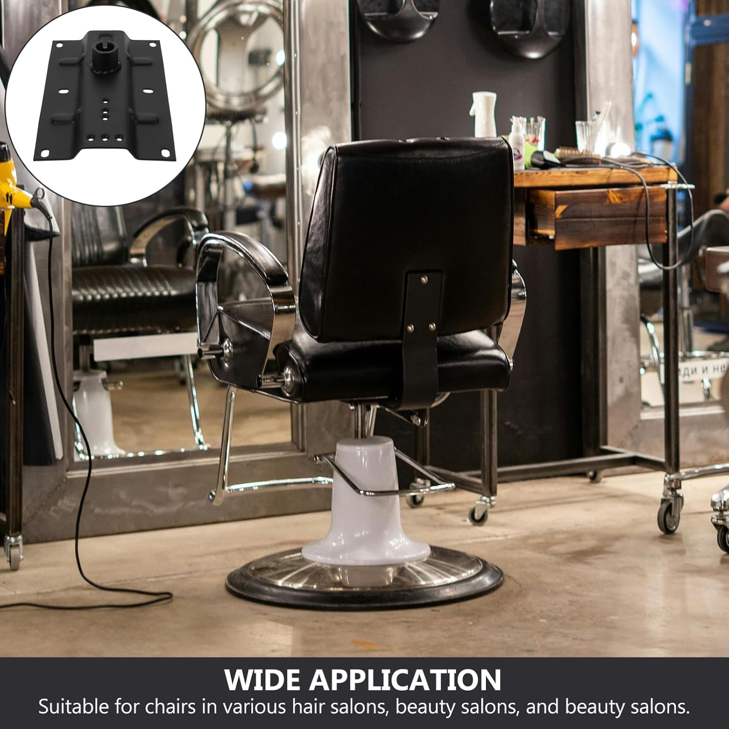 Sturdy Heavy Duty Salon Chair Base Replacement Pedestal for Hairstylist Comfort Salon Chair Parts for -Term Use