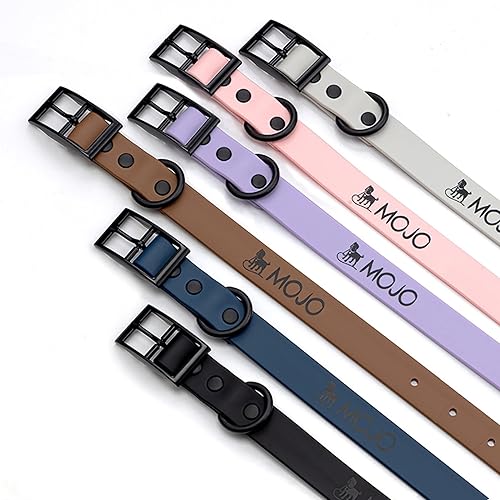Miniatura 5 de Mojo Pet Supply Hydro Dog Collar  Impermeable y sin olor  Collar de perro resistente  Tamaño ajustable  Fácil de limpiar  Gris paloma