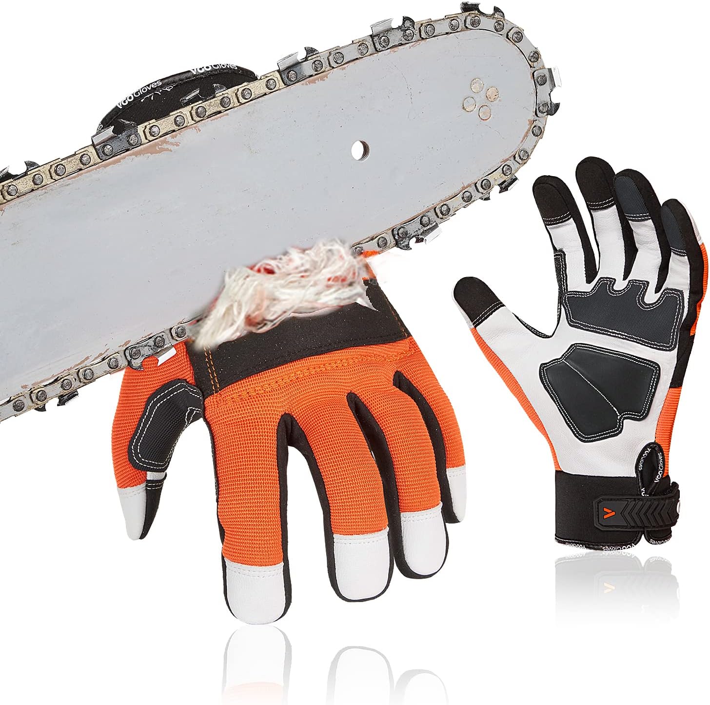 Oregon Protective Chainsaw Work Safety Gloves, LeftHand