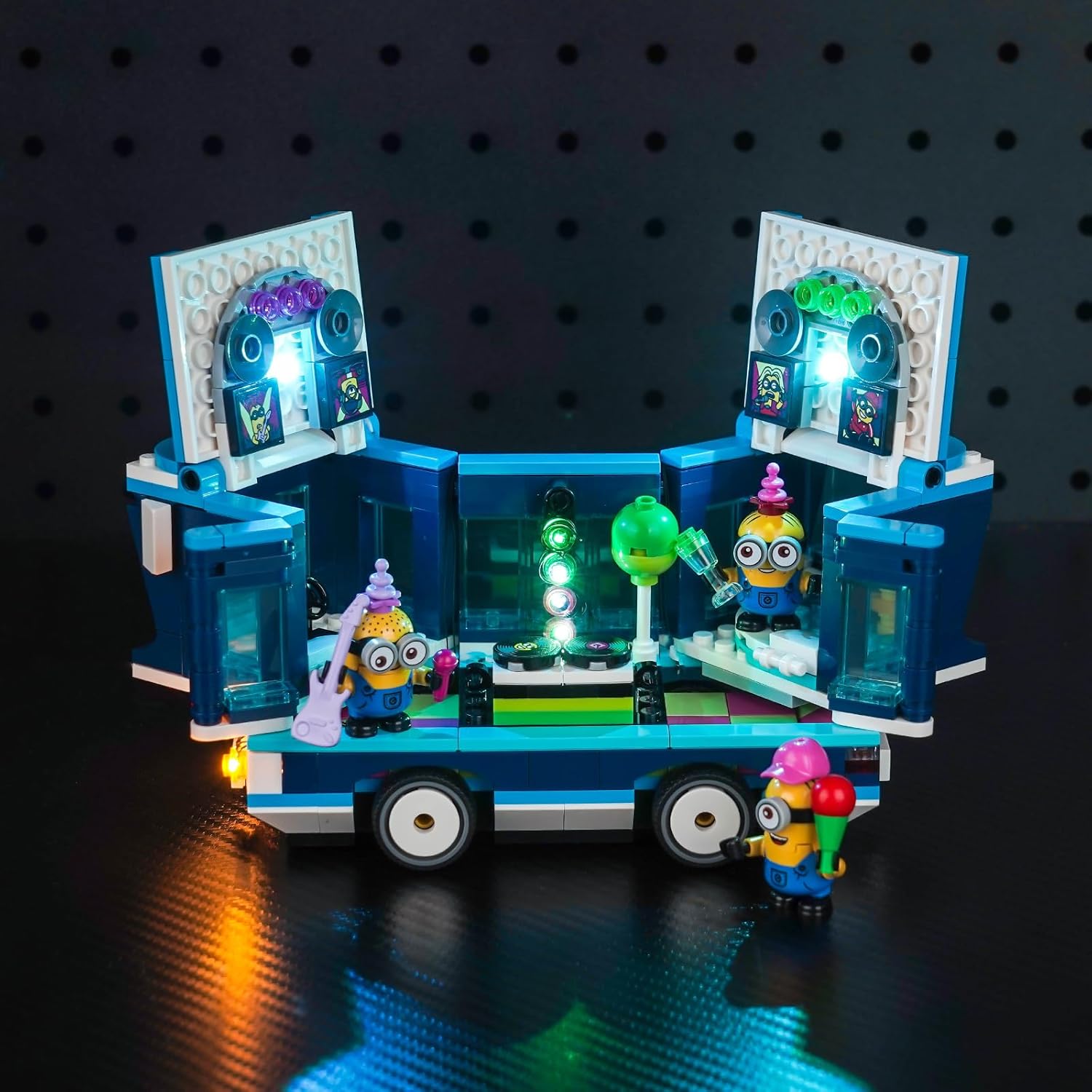 BrickBling LED Light Kit Compatible with Lego Despicable Me 4 Minions' Music Party Bus, Compatible with Lego 75581-No Model Included