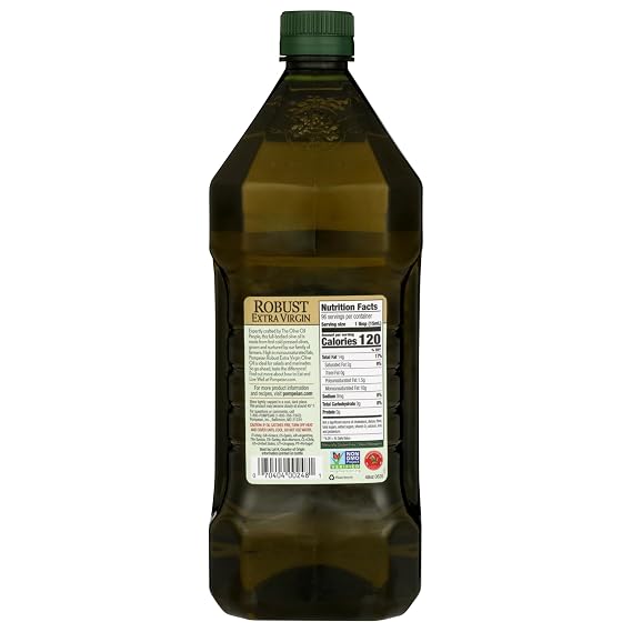 Pompeian Robust Extra Virgin Olive Oil, Contains Polyphenols, First Cold Pressed, 48 Fl Oz