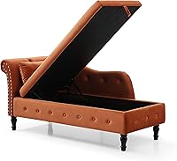 Vista 47 de HomSof Silla moderna de interior con tumbona sin brazos con patas de madera maciza