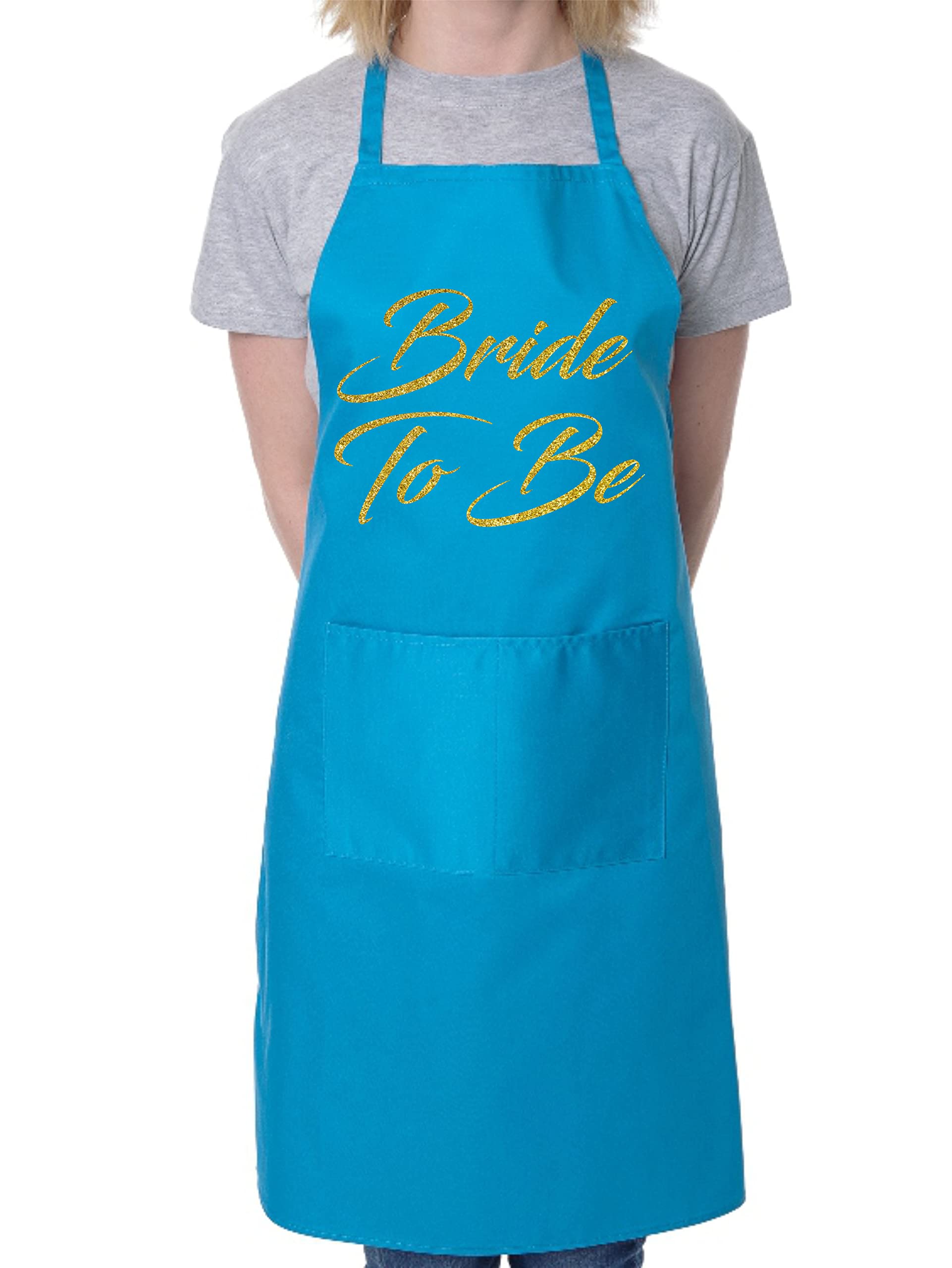 Print4u Men's Blue Bride To Be Novelty Apron Wedding Favour Hen Party