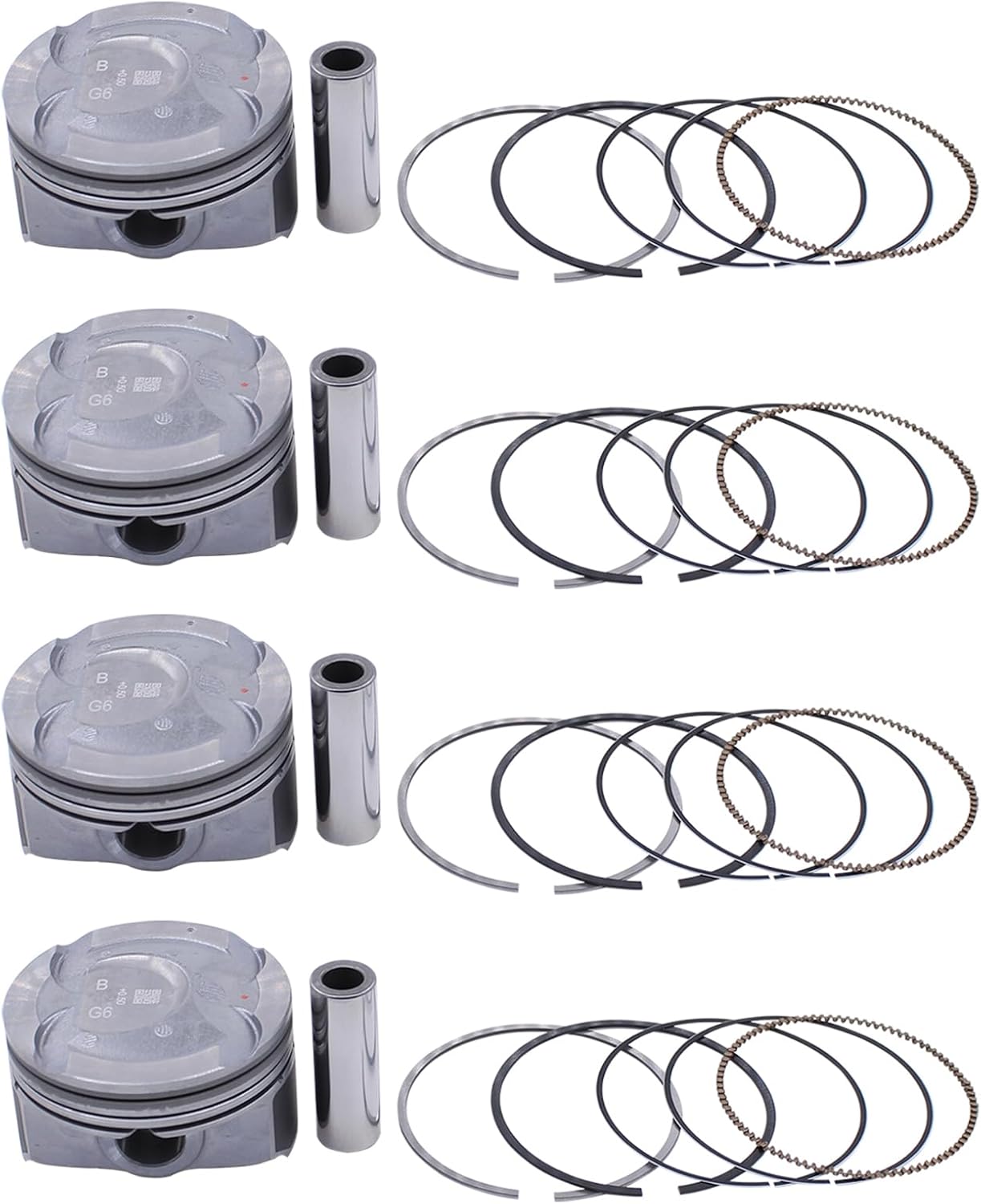 ApplianPar +0.50mm Engine Piston Ring Pin kit for Hyundai Accent Veloster 1.6 Kia Rio Soul 1.6 2012-2017