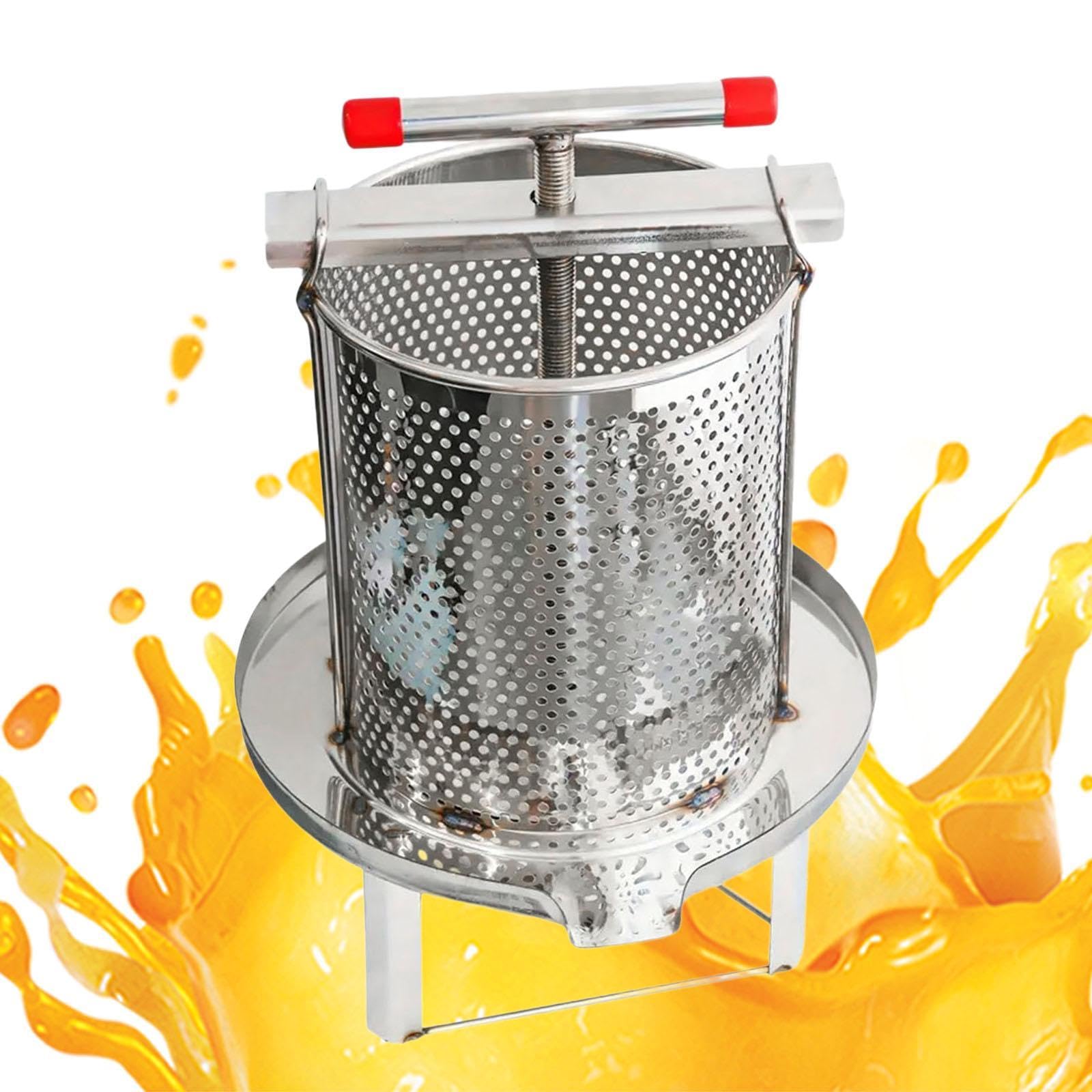 Milageto Miel Pressoir Fruit Juicer Juice Multifonctionnel Fumpling Press Press Équipement d'extraction du Miel pour Parties Cafe Restaurant Home, B