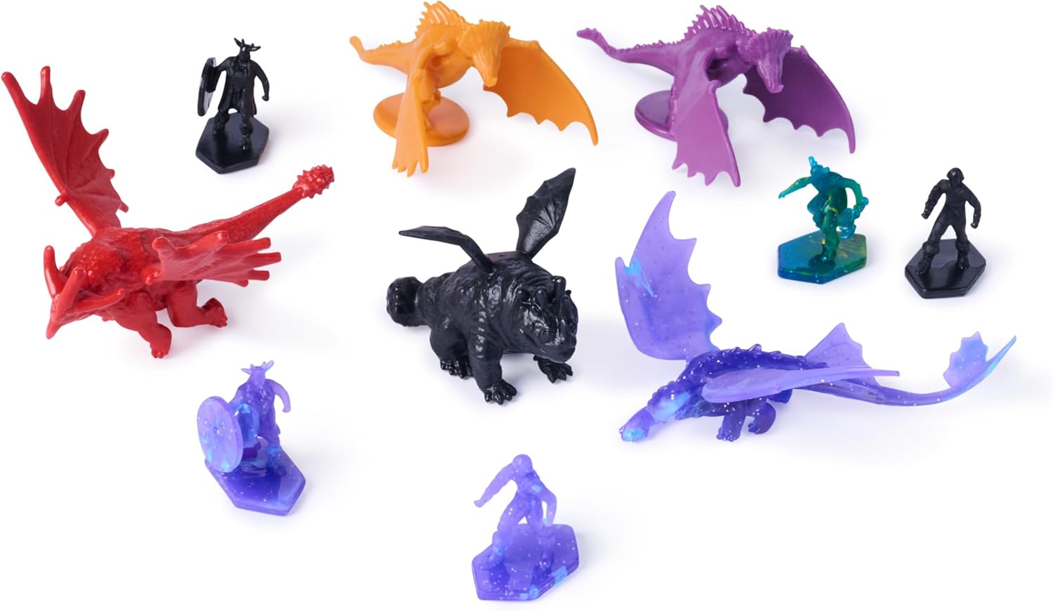 DreamWorks Dragons, World of Berk: Dragon Flock Arena, 50 Collectible Dragons and Vikings Figures for Ages 4 and up