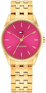 Tommy Hilfiger Women's Quartz Watch – Mini 30mm Stainless Steel Case, Integrated Link Bracelet, Versatile Style - Gift for Her
