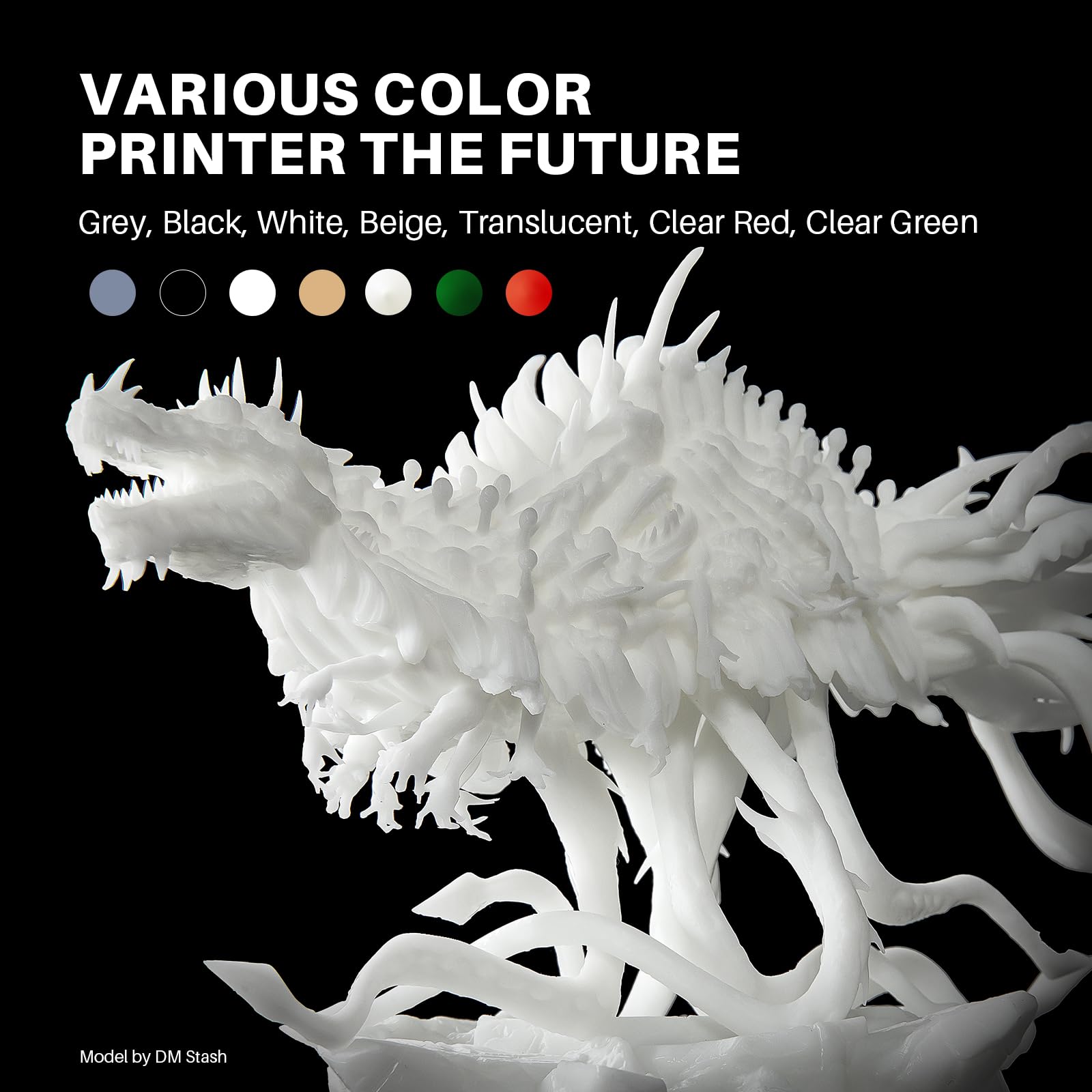 ELEGOO ABS-Like Resin 3.0 Plus, Ulepszona Żywica Fotopolimerowa do Drukarek 3D, Wyższa Odporność Na Ciepło, Szybkie Utwardzanie, Wysoka Precyzja, Niełamliwość, 1000g Szary