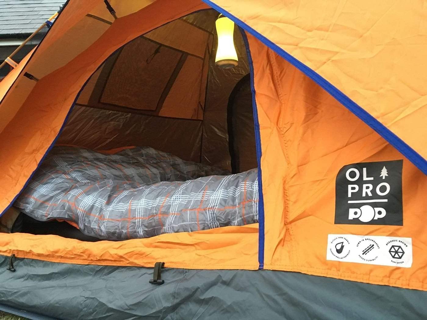 OLPRO Outdoor Leisure Products Duży podwójny śpiwór dla dorosłych na 3 pory roku z ciepłą szczotkowaną bawełną podszewka w zestawie z workami do przechowywania