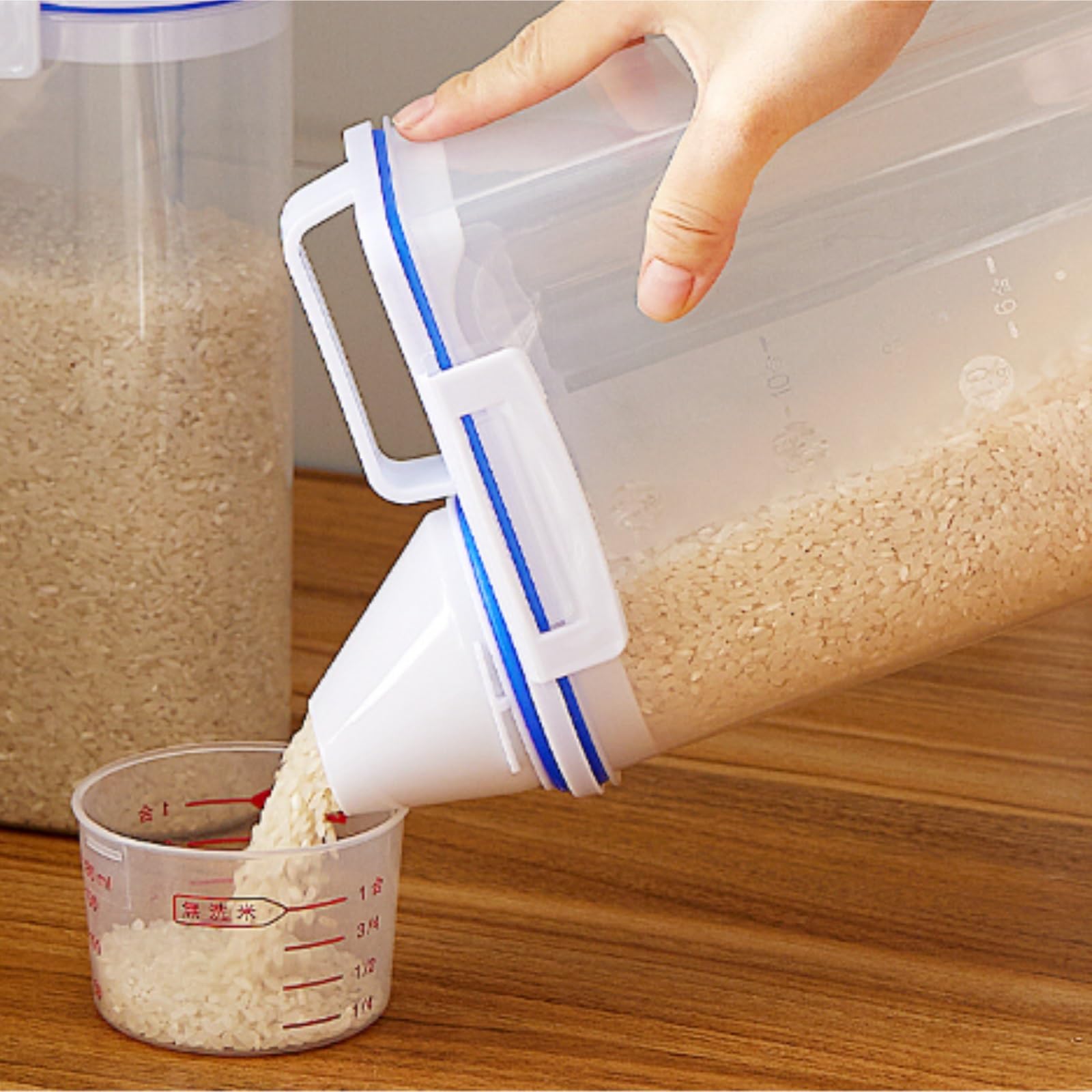 Müslispender Müsli Spender Reisspender, Lebensmittelbehälter, Reiseimer, Luftdichter Behälter Für Getreide, Getreide, Mehl, Zucker, Tiernahrung Cornflakes Behälter für Getreide