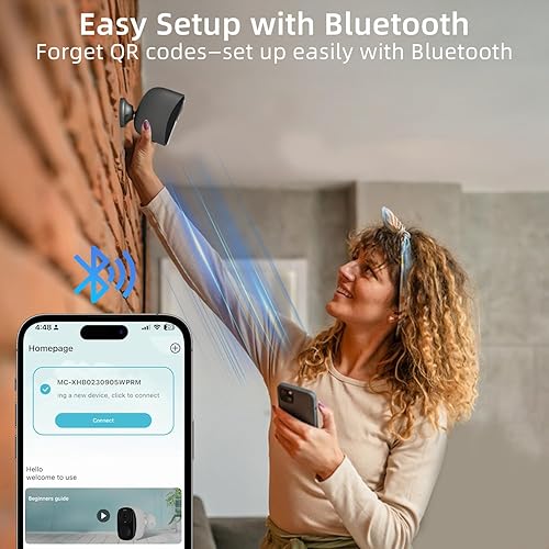 Miniatura 3 de 4 cámaras de seguridad WiFi de 2.4G5 GHz inalámbricas para exteriores, batería de 2K con detección de IA, sirena, cámara de vigilancia para