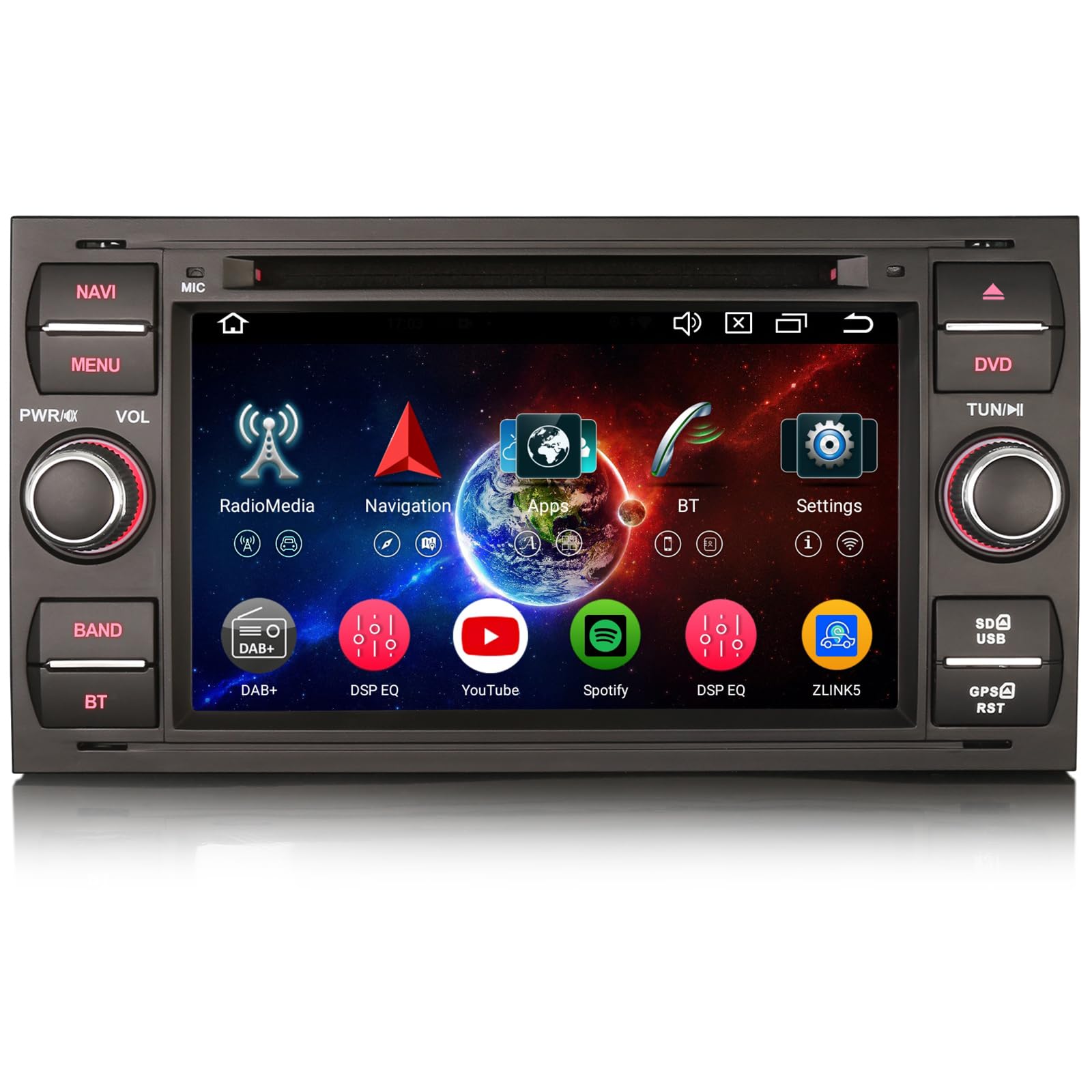 ESSGOO Autoradio Android 12 GPS Navi RDS Für Ford Focus Kuga | Kaufen