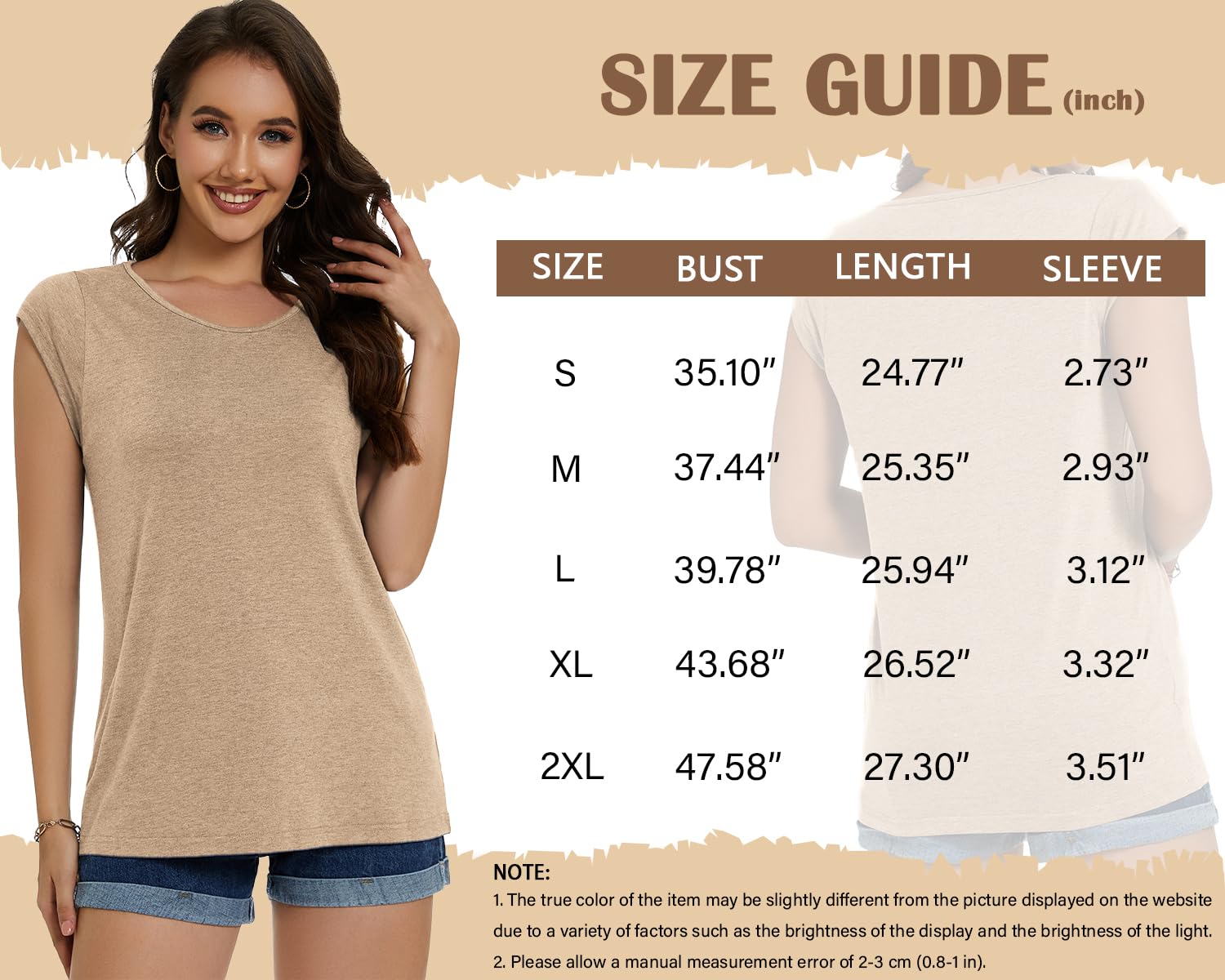 Gosunny Tunica da donna, casual, estiva, semplice, per le vacanze, colore blu, Blu, XXL