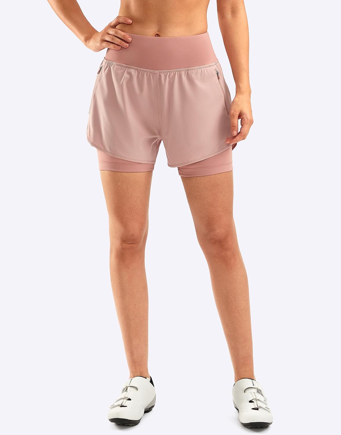 Bikewa Women's Mountain Bike Shorts 4D Padded Cycling Riding Biking Bicycle Biker Cycle Shorts for Women Zipper Pockets - Image 2