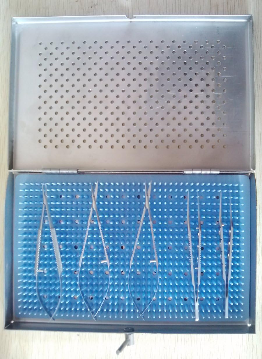 OTOOLWORLD Stainless Steel Tool Needle Holders Microscopic devices Micro Surgery scissors Toothed surgical forceps#ST5