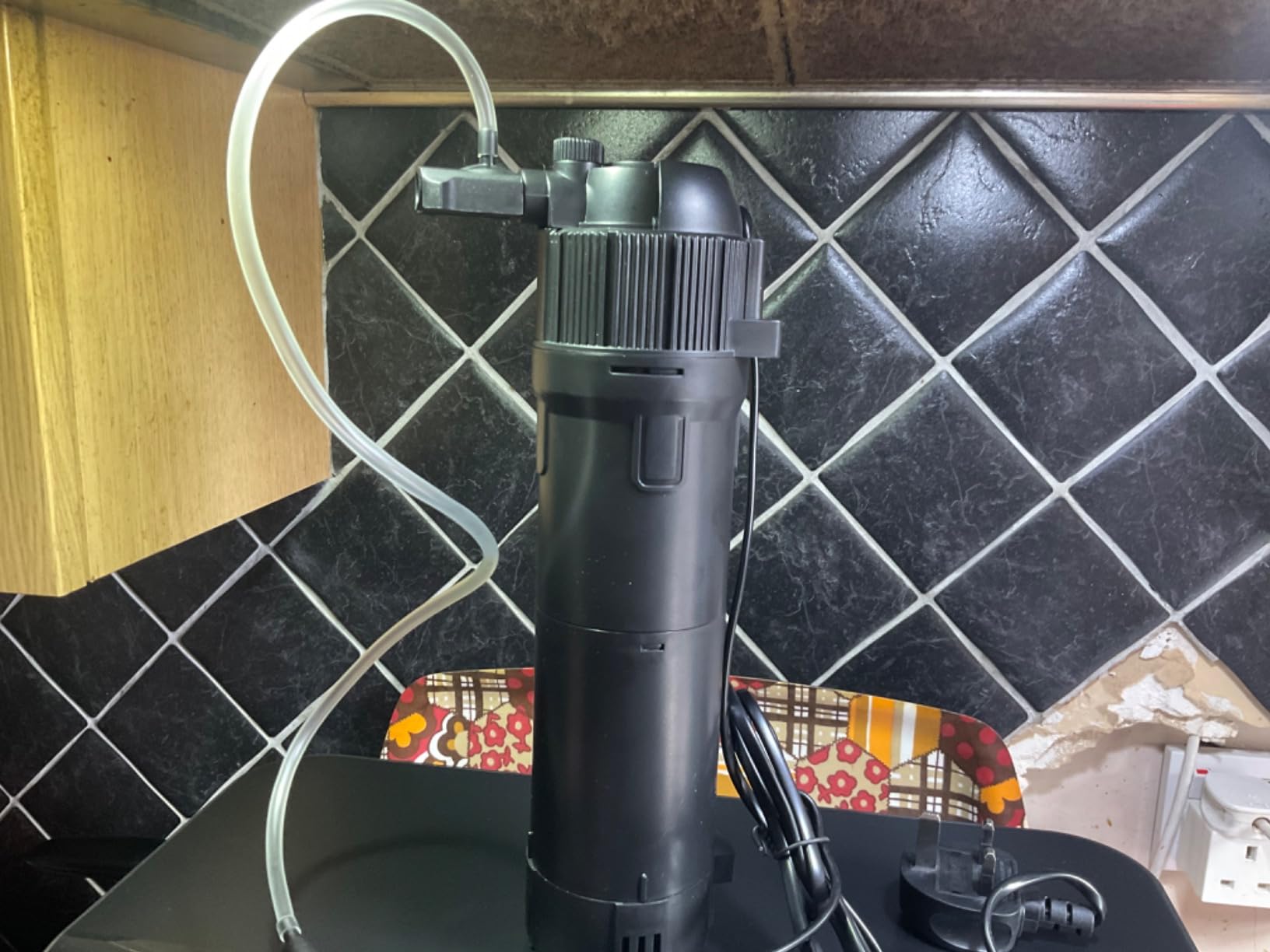 LNIDEAS 5in1 Aquarium Filter with UV Light for Green Water with Timer