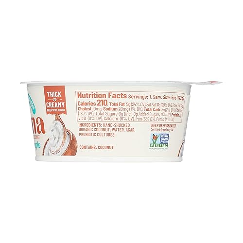 Miniatura 3 de CULINA - Yogur de coco liso y simple, 5 onzas