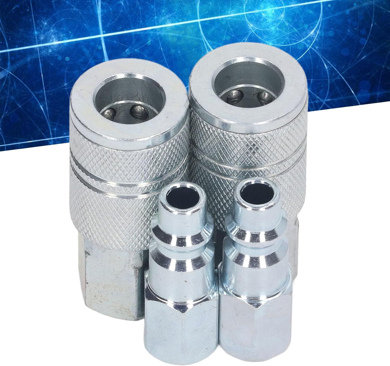 Tyenaza 3/8 Inch NPT Air Compressor Fittings Quick Connect Air Coupler Plug Kit