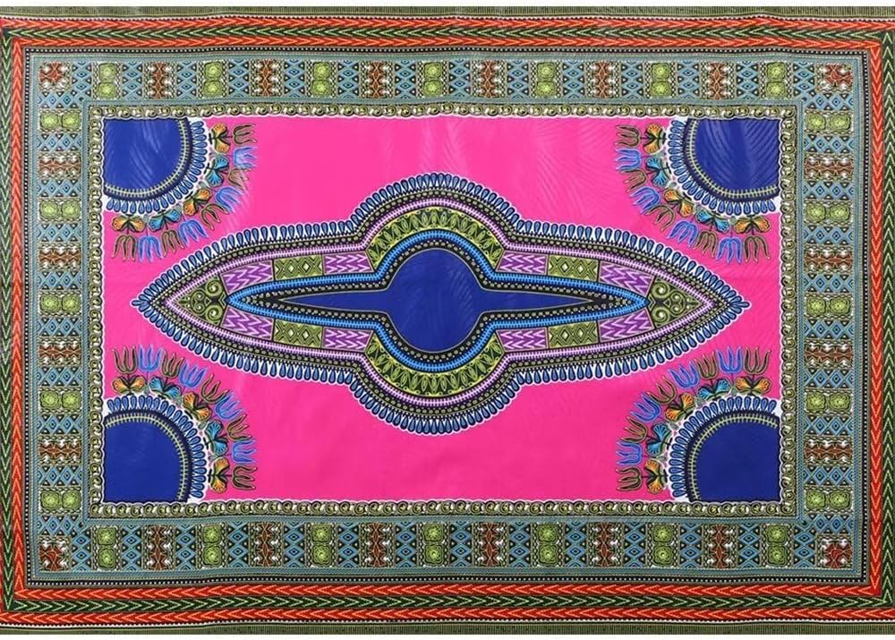 African Fabric 100% Cotton Ankara Wax Print Fabric 6 Yards Cloth for Party Dress 10