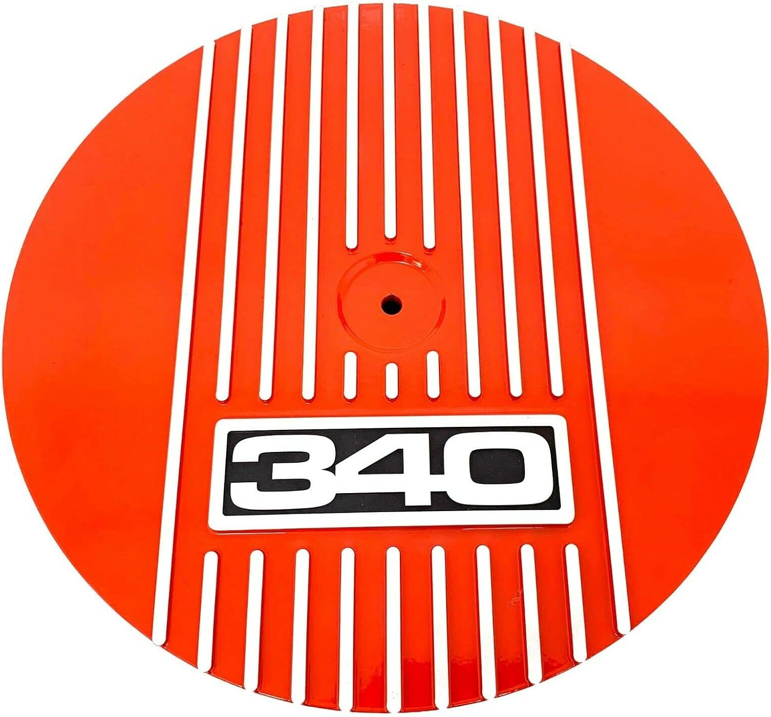 13" Round 340 Orange Air Cleaner Lid Kit - Finned
