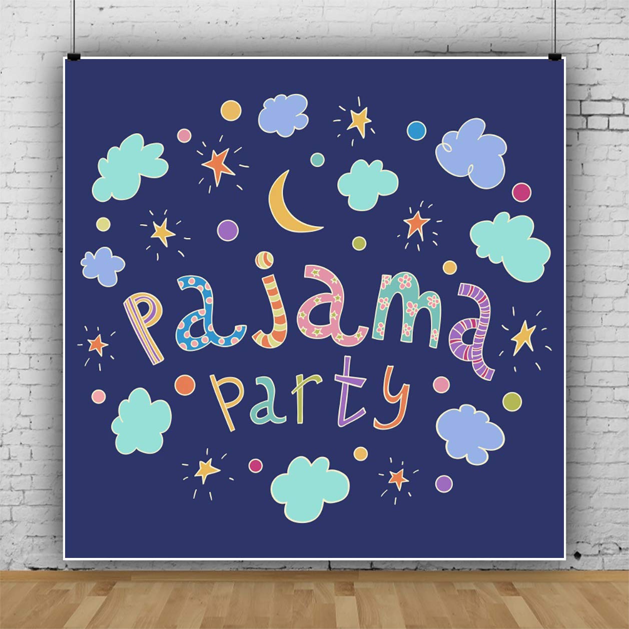 7x5ft Pajama Party Backdrop - Slumber Sleepover Photography Background